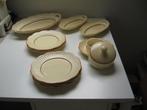 11 delen oud Zwill Room kleurig m oranje rand servies €20.00, Ophalen of Verzenden