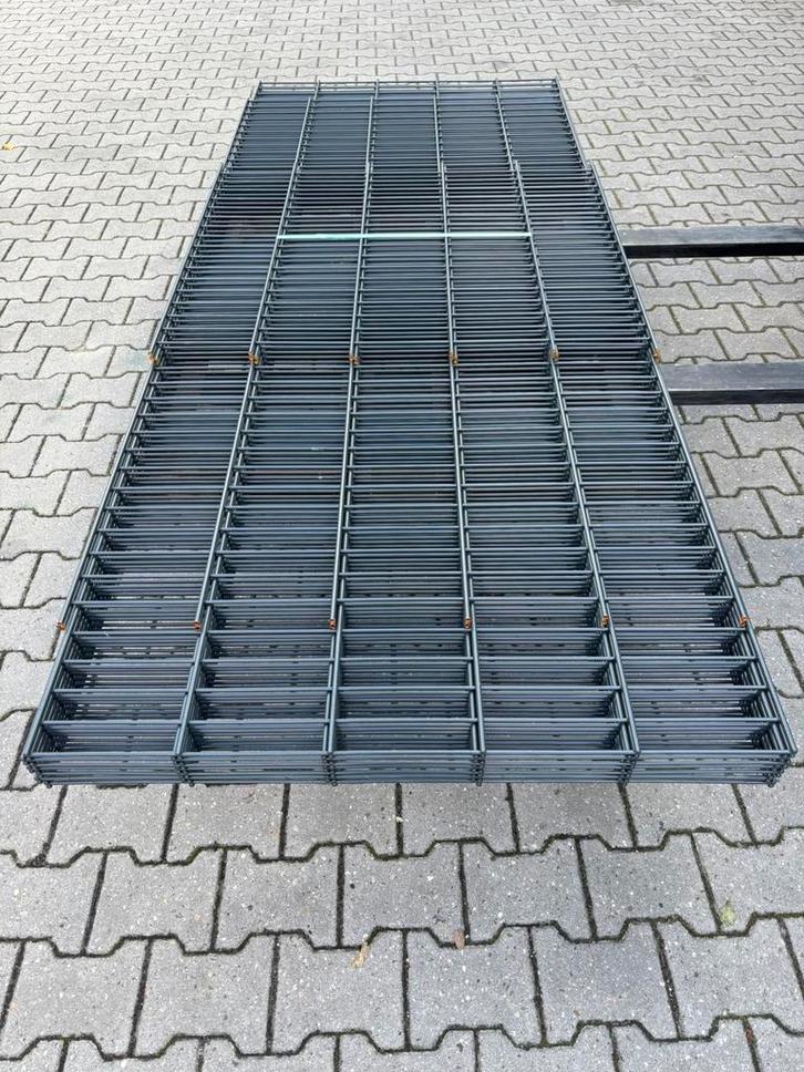 21.5 meter dubbelstaafmat hekwerk, hoogte 100 centimeter!, Tuin en Terras, Tuinhekken en Hekwerk, Zo goed als nieuw, Dubbelstaafmat hekwerk