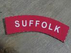 Britse Suffolk Regiment Shoulder Title, Ophalen, Landmacht, Engeland, Embleem of Badge