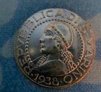 San Marino 5 lire 1938, Ophalen of Verzenden, Overige landen