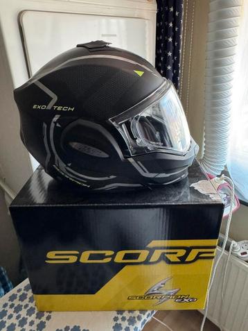 Scorpion exo tech S black yellow zo goed als nieuw beschikbaar voor biedingen