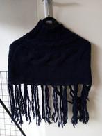 donkerblauwe ibiza-look kort warme poncho/maat 36/38, Kleding | Dames, Ophalen of Verzenden, Zo goed als nieuw, Maat 38/40 (M)