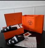 Hermes slippers, Ophalen of Verzenden, Zo goed als nieuw, Zwart