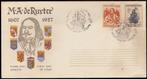 Nederland FDC E30 Zonder Adres, Michiel de Ruyter 1957, Ophalen of Verzenden, Onbeschreven, Nederland