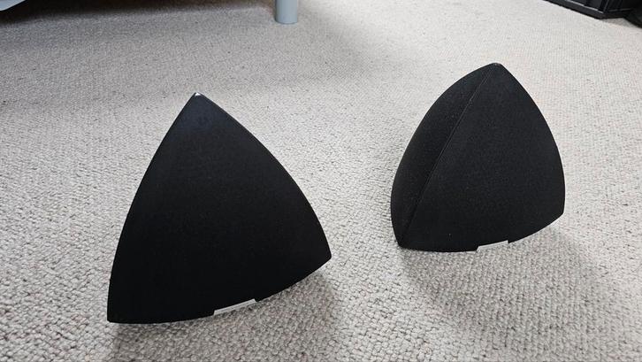 Bang & Olufsen B&O Beolab 4 Zwarte Actieve Speakers, Audio, Tv en Foto, Luidsprekers, Front, Rear of Stereo speakers, 120 watt of meer