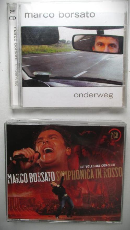Marco Borsato~Onderweg 2CD en Symponica in rosso 2CD Concert, Cd's en Dvd's, Cd's | Nederlandstalig, Gebruikt, Pop, Ophalen of Verzenden