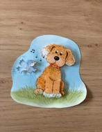 3D plaatje, bruine hond met vogel (2), Ophalen, Nieuw, Dieren