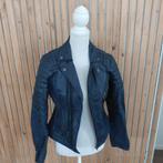 Nieuwe leten jas donker blauw. Maat 36. Pasveer, Ophalen of Verzenden, Zo goed als nieuw, Maat 36 (S), Blauw