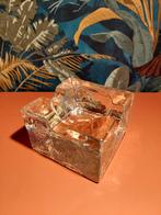 Pukeberg IJsglas Asbak - Jaren 70 Zweeds Design, Huis en Inrichting, Woonaccessoires | Overige, Ophalen of Verzenden, Gebruikt