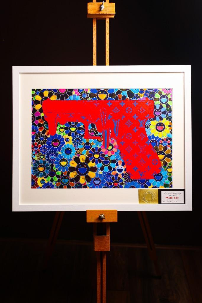 exclusief kunstwerk van Death NYC (Louis Vuitton x Murakami), Antiek en Kunst, Kunst | Litho's en Zeefdrukken, Ophalen of Verzenden