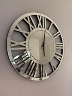 Luxe Spiegel Wandklok, Huis en Inrichting, Woonaccessoires | Klokken, Ophalen of Verzenden, Zo goed als nieuw, Analoog, Wandklok