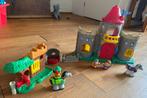 Fisher Price kasteel, Robin Hood, drakennest., Kinderen en Baby's, Speelgoed | Fisher-Price, Ophalen of Verzenden, Gebruikt, Speelset