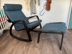 Schommelstoel met voetenbank. €100,- vaste prijs, Huis en Inrichting, Ophalen, Zo goed als nieuw