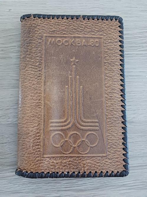 Olympische Spelen Moskou Portefeuille 1980, Sieraden, Tassen en Uiterlijk, Portemonnees, Zo goed als nieuw, Overige merken, Bruin