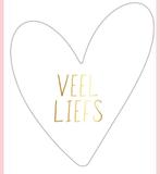 Sluitstickers hartje Veel Liefs per 5 stickers, Verzenden, Nieuw, Meerdere stickers