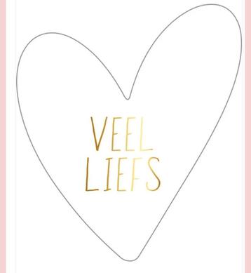 Sluitstickers hartje Veel Liefs per 5 stickers beschikbaar voor biedingen