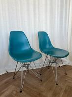 2x turquoise badkuipstoelen, Huis en Inrichting, Ophalen of Verzenden, Twee