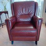 Prachtige leren fauteuil, Ophalen, Zo goed als nieuw, Leer