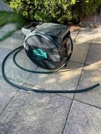 25 meter tuinslang op haspel. Haspel rolt moeizaam, Tuin en Terras, Tuinslangen, Ophalen