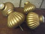 Massief houten klossen - Gouden decoratie, Antiek en Kunst, Curiosa en Brocante, Ophalen of Verzenden