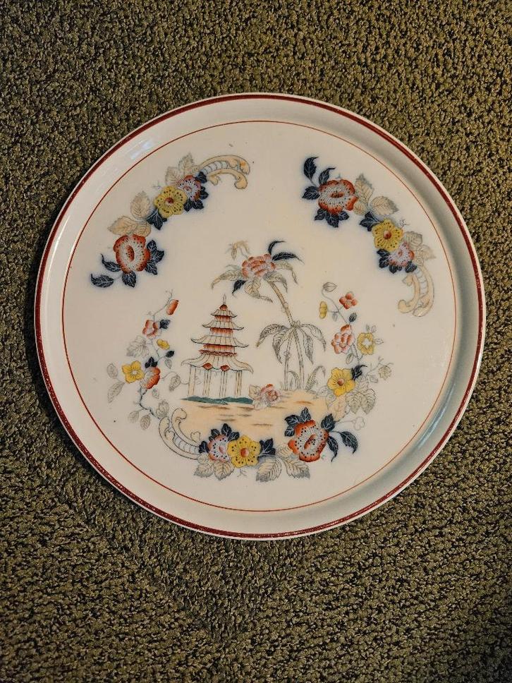 oude Petrus Regout schaal, Chinees dessin., Antiek en Kunst, Antiek | Schalen, Ophalen of Verzenden