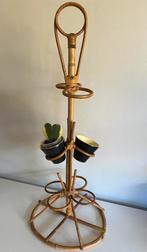 Vintage Rotan Bamboe Plantenstandaard~Bloempothouder ADCO, Huis en Inrichting, Ophalen of Verzenden, Zo goed als nieuw