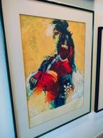 Gerard 't Hart Zeefdruk 146/170 Gesigneerd Gelijst, Antiek en Kunst, Ophalen of Verzenden