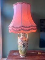 Vintage Aziatische Lamp met Roze Kap, Ophalen of Verzenden, Gebruikt, Stof, 150 tot 200 cm