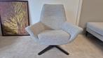 Prachtige grijs gemêleerde Montel top design draaifauteuil, Ophalen of Verzenden, Zo goed als nieuw, Metaal, 75 tot 100 cm