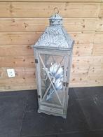 Brocante windlicht 95 cm hoog 30 cm breed 30 cm diep, Ophalen, Overige materialen, Zo goed als nieuw, 70 cm of meer
