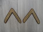 Rangonderscheidingsteken sergeant mouw jas DT nwst, Ophalen of Verzenden, Landmacht, Nederland, Embleem of Badge