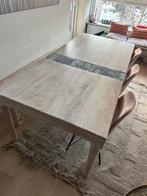 Eetkamer tafel + stoelen + bankje, Ophalen of Verzenden