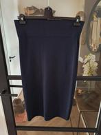 Stroke donkerblauwe rok midilengte., Kleding | Dames, Rokken, Blauw, Maat 42/44 (L), Nieuw, Ophalen of Verzenden