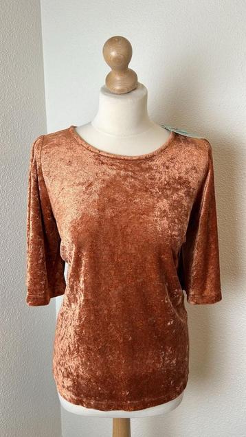 King Louie maat XL velvet fluwelen top NIEUW 1092 beschikbaar voor biedingen