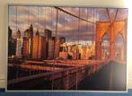 Brooklyn bridge ingelijste poster 3d schilderij New York, Huis en Inrichting, Woonaccessoires | Schilderijen, Tekeningen en Foto's