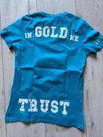 In Gold we trust shirt, maat M., Ophalen of Verzenden, Zo goed als nieuw, In Gold We Trust, Maat 48/50 (M)
