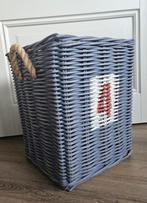 Mooie decoratieve rieten mand (als nieuw!), Mand, Ophalen of Verzenden, Zo goed als nieuw, Riet