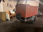 Enkelasser Aanhanger met huif – In nette conditie!, Auto diversen, Aanhangers en Bagagewagens, Ophalen, Gebruikt