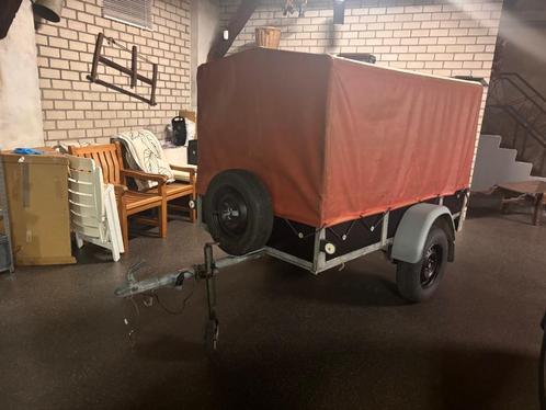 Enkelasser Aanhanger met huif – In nette conditie!, Auto diversen, Aanhangers en Bagagewagens, Gebruikt, Ophalen