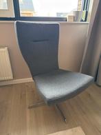 Design Stoel met Draaipoot - Donkergrijs, Ophalen, Zo goed als nieuw, Metaal, Eén