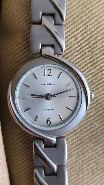 PRISMA volledig titanium meisjes horloge met nieuwe batterij beschikbaar voor biedingen