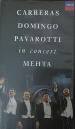 Videoband Carreras, Domingo, Pavarotti in concert Metha 1990, Alle leeftijden, Ophalen of Verzenden, Gebruikt