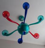 Venitiaans Muranoglas Kroonluchter - Rood, Blauw, Groen, Huis en Inrichting, Lampen | Kroonluchters, Ophalen, Zo goed als nieuw