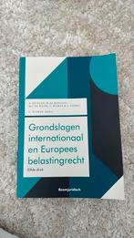 Grondslagen internationaal en Europees belastingrecht, Boeken, Studieboeken en Cursussen, Ophalen of Verzenden, Zo goed als nieuw