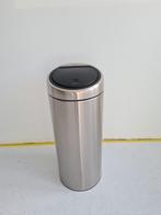 Brabantia touch bin prullenbak - 30 liter, Huis en Inrichting, Ophalen, Gebruikt, Rvs, 50 tot 75 cm