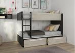 Jules stapelbed met twee lades - 90x200 - Antraciet