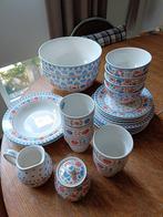 Kakelbont servies, Ophalen of Verzenden, Zo goed als nieuw, Overige stijlen, Compleet servies