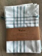 Nieuw Set van 3 Walra Theedoeken 50x70 cm jade/wit, Huis en Inrichting, Keuken | Textiel, Ophalen of Verzenden, Nieuw, Wit