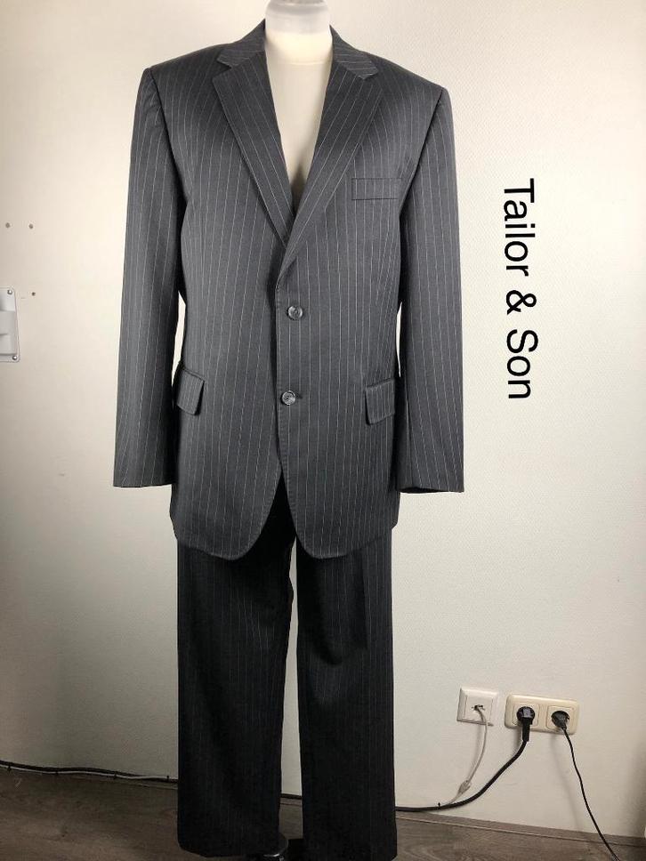 Tailor & Son Kostuum  (mt: Xl) bov/8723, Kleding | Heren, Kostuums en Colberts, Zo goed als nieuw, Maat 56/58 (XL), Blauw, Ophalen of Verzenden