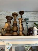 Houten Kaarsenstandaards - Verschillende modellen, Huis en Inrichting, Woonaccessoires | Kandelaars en Kaarsen, Ophalen, Gebruikt